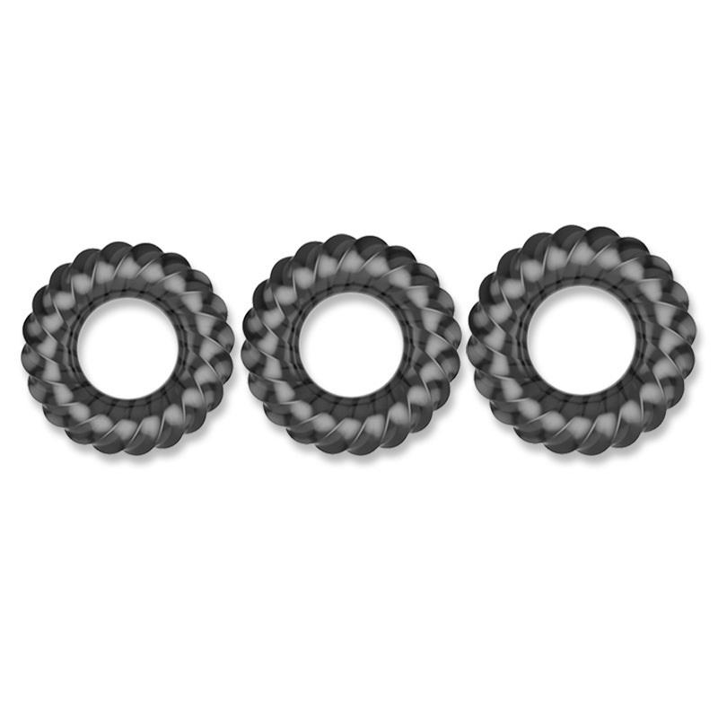 Wellness Health. Ring - 3Pcs TPE Male Penis Rings for