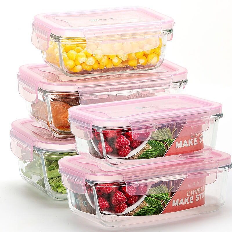 Health Wellness Products - 3 Pieces/Microwave Oven Heating Lunch Box