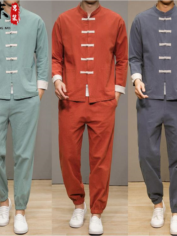 Health & Wellness Fee - Chinese Style Cotton Linen Tang Suit