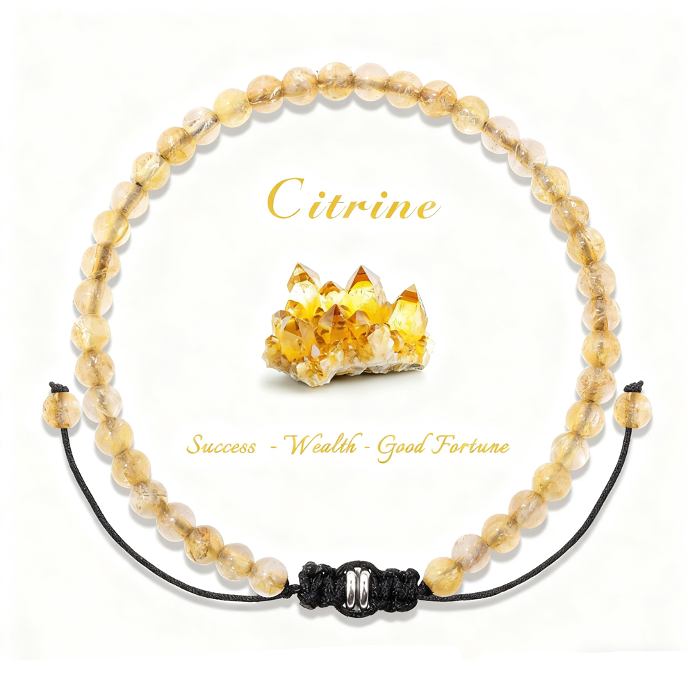 4mm Citrines Beads Bracelet Ad - Health Wellness Products recension och pris