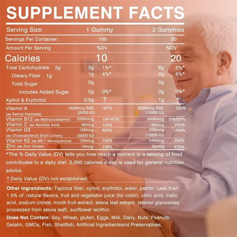 Vitamin D3 K2 + Vitamin B12 Gu - Health Wellness Products recension och pris