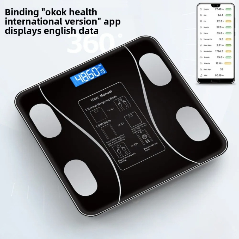 26X26cm Rechargeable Model Sma - Digital Body Weight Scale recension och pris