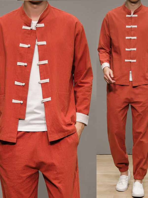 Chinese Style Cotton Linen Tan - Health & Wellness Fee recension och pris